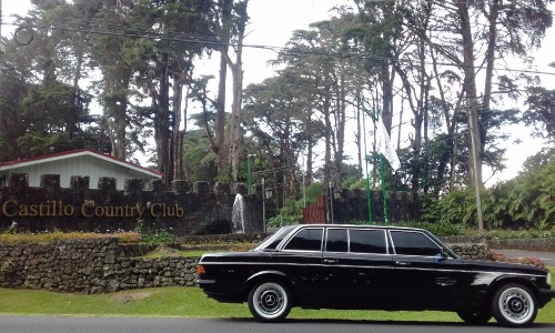 Castillo Country Club, San Rafael, Costa Rica. MERCEDES CLASSIC LIMOUSINE RIDES.