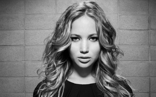 thumb2 jennifer lawrence american actress monochrome portrait make up