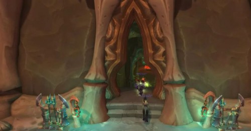 World of Warcraft Shadowlands Maldraxxus cave entrance