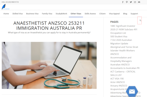 Anaesthetist Immigration Australia PR Patheay - Everything you should know ...anaesthetist-anzsco Occupation: 253211 Anaesthetist

Read more:- https://www.finervisa.com.au/aanaesthetist-immigration-australia-pr/

#ActuaryANZSCO #AcupuncturistANZSCO #AdvertisingManagerANZSCO #AdvertisingSpecialistANZSCO #AeronauticalEngineerANZSCO #AeroplanePilotANZSCO #AgePension #AgedParentVisa