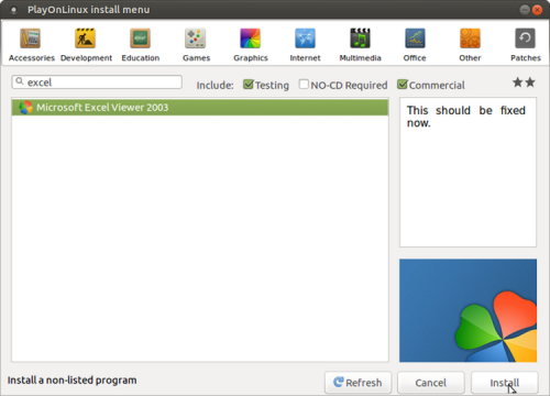 muo linux excel playonlinux excelviewer 2021