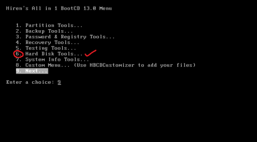 hard disk tools