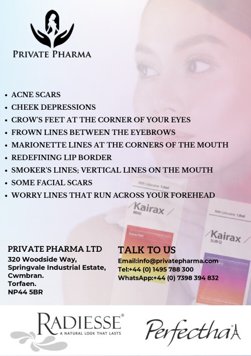 We're a Private Pharma Ltd, and we're dedicated to helping people like you look and feel their best. That's why we offer a huge range of products for various needs and purposes. We're so sure that you'll love our products that we offer a 100% satisfaction guarantee on all of them.

https://www.privatepharma.com/uk