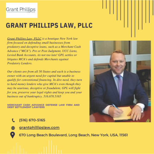 We are one of the best business debt consolidation companies in the country. Our team will handle your case, you can find relief. Contact Grant Phillips Law PLLC!

https://grantphillipslaw.com/