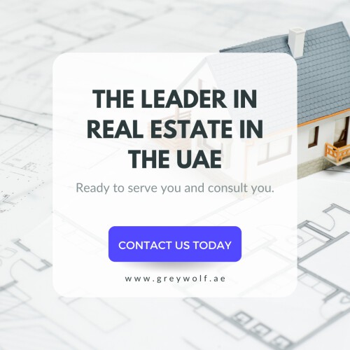 Grey Wolf ready to serve you and consult your real estate Newly established, It is a leading Dubai Properties, townhouse, broker, investment and advisory firm.

https://greywolf.ae/