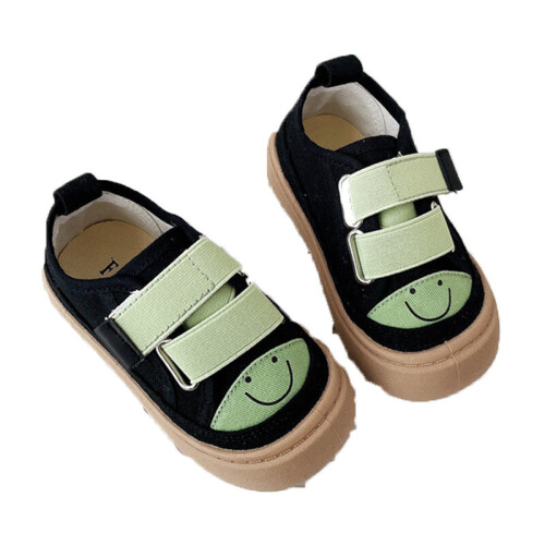 Sku : 220726365
Clothing Categories : Shoes
Gender : Girls,Boys,Unisex
Age : 12months-10years
Fabric : Canvas
Color : Black,Blue,Green,Orange,Beige
Season : Spring,Summer,Autumn,Winter,All Season
Pattern : Expression
Occasion : Casual

https://www.riocokidswear.com/collections/shoes/products/baby-kid-unisex-expression-shoes-wholesale-220726365