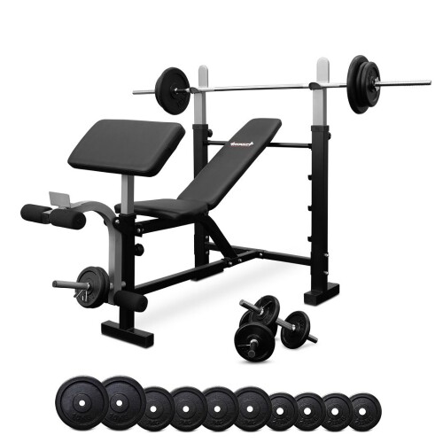 We have created this package to help you get your home gym started and stop the runaround.Packages allow you to get all the equipment necessary to start training from home while saving you money by packaging your bars and weights and bench into one great price.The BP5 package features the adjustable bench with preacher pad, 1.8m Standard barbell and 50kg Standard black painted weight plates. This great start-up package is designed to help you access the benefits of free weight training at home. Build muscles tone up and lose fat all in the comfort of your home today.

$699.99

https://dynamofitness.com.au/impact-bp5-bench-press-5