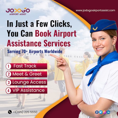 In Just a Few Clicks, You Can Book JODOGO’S Airport Assistance Services All Over the World. Serving 70+ Airports Worldwide. A friendly representative is available 24/7!

✔️ Fast track services
✔️ Airport meet & greet
✔️ Business lounge access
✔️ VIP assistance throughout the airport

Visit us: https://www.jodogoairportassist.com