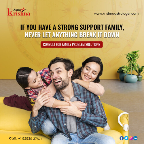 If you have a strong support family, never let anything break it down!

✔️ Consult Krishna Astrologer for Family Problem Solutions

✔️ Our astrologer will ensure that your family life is peaceful

✔️ Guaranteed outcomes

Contact at: (+1) 929 393 7571

? https://www.krishnaastrologer.com/

Follow Our Instagram Page: https://www.instagram.com/krishnaastrousa/