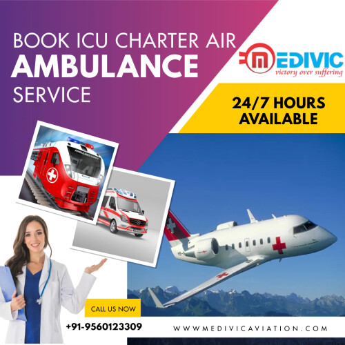 Medivic Aviation Air Ambulance Service in Guwahati provides private charter and commercial planes for quick patient shifting at the minimum cost. We offer professional MD doctors and an expert medical team to the patient during the shifting process.

Website: https://bit.ly/2FN97z4