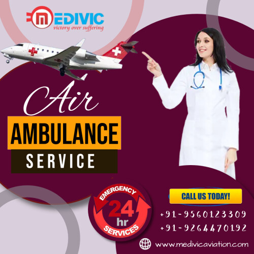 Medivic Aviation Air Ambulance Service in Chennai offers the most trustworthy and secure patient transpiration service at a low amount. We confer hi-tech medical facilities that make it easy to shift an ailing patient where you want. It provides A to Z medical aids for patient transport at a cheap cost.

Website: https://bit.ly/2Ua5AnG