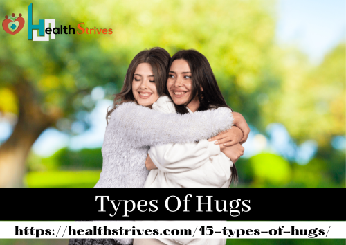 Do you know how many different kinds of hugs exist? Do you know what each of them has to say about you two as a couple?
Each hug has a lot to say about your connection. There are numerous different kinds of hugs, including back, waist, back-patting, eye-to-eye, side, straddle, catcher, and other variations. The straddle hug conveys a lot of lust to the recipient and demonstrates their strong physical kinship. To learn more about each hug, Click on Types Of Hugs and Visit our website healthstrives . 
Visit - https://healthstrives.com/15-types-of-hugs/