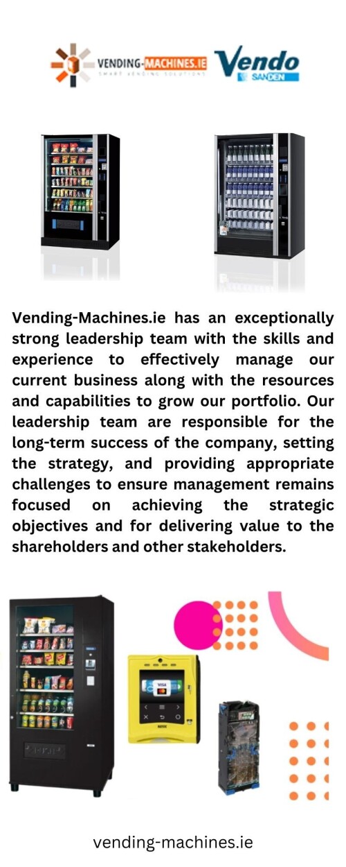 In pursuit to buy vending machine? Vending-machines.ie is a well-known site. Here, we greatly improve amenities at all of our locations and offer an all-inclusive service to our clients, including vending machines, at a very reasonable price. For more details, visit our website.

https://vending-machines.ie/how-to-set-up-a-vending-machine-business/