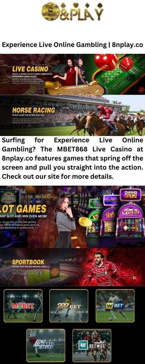 Surfing for Experience Live Online Gambling? The MBET868 Live Casino at 8nplay.co features games that spring off the screen and pull you straight into the action. Check out our site for more details.


https://8nplay.co/live-casino/