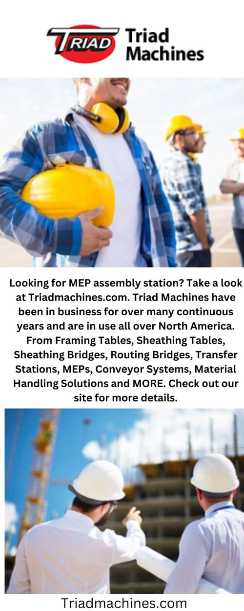Triadmachines.com offers a wide range of wall panel equipment to meet your needs. We provide high-quality and reliable products to help you with your wall panel projects. To learn more about us, visit our site.

https://triadmachines.com/