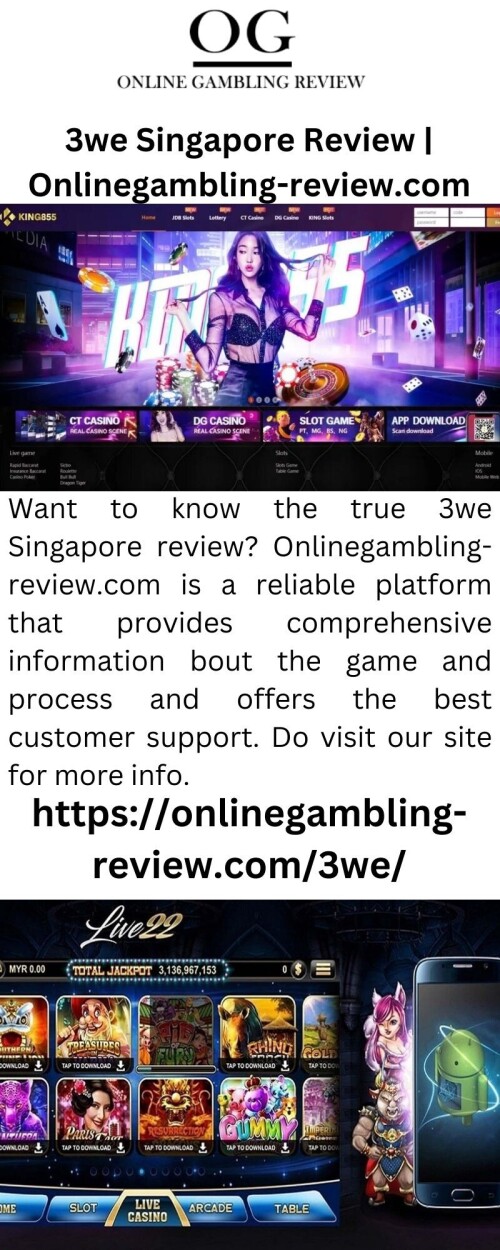 Want to know the true 3we Singapore review? Onlinegambling-review.com is a reliable platform that provides comprehensive information bout the game and process and offers the best customer support. Do visit our site for more info.

https://onlinegambling-review.com/3we/