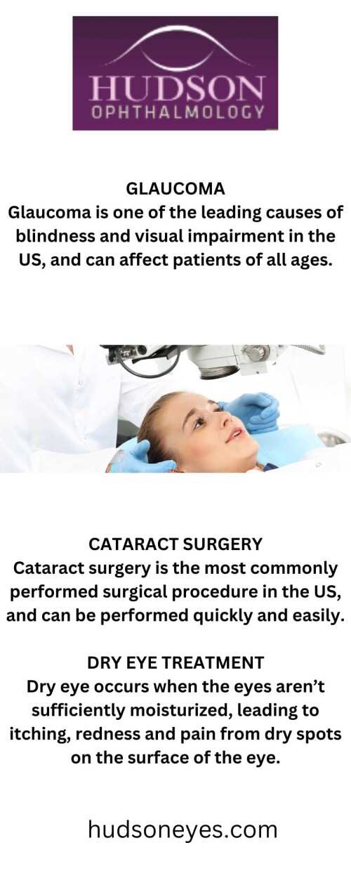Looking for the treatment for Cataracts in Westchester? At Hudson Ophthalmology, our skilled Doctors are expert in Cataract Surgery to reinstate your vision. Visit our website to find the complete details of Cataracts. Call us today for further details!

https://www.hudsoneyes.com/services/cataracts/