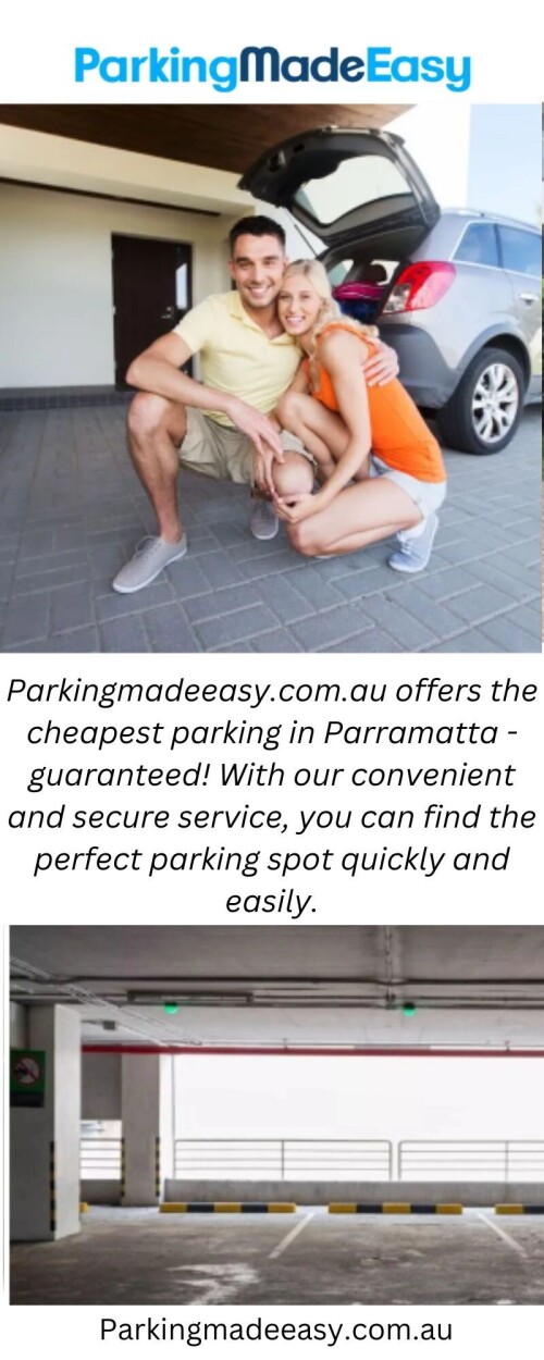Parkingmadeeasy.com.au offers convenient and affordable Pyrmont parking. With our hassle-free service, you can easily find parking near you and save time and money.

https://www.parkingmadeeasy.com.au/rent-parking/pyrmont
