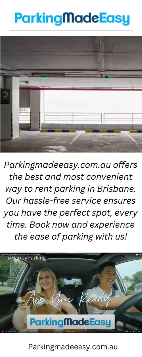 Rent Parking Cremorne with Parkingmadeeasy.com.au and make your life easier! Enjoy convenience and peace of mind knowing your car is secure in a safe and well-maintained space.

https://www.parkingmadeeasy.com.au/rent-parking/cremorne