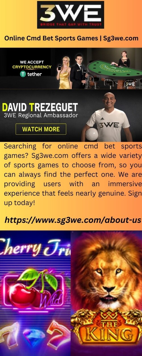 Searching for online cmd bet sports games? Sg3we.com offers a wide variety of sports games to choose from, so you can always find the perfect one. We are providing users with an immersive experience that feels nearly genuine. Sign up today!Searching for online cmd bet sports games? Sg3we.com offers a wide variety of sports games to choose from, so you can always find the perfect one. We are providing users with an immersive experience that feels nearly genuine. Sign up today!




https://www.sg3we.com/about-us