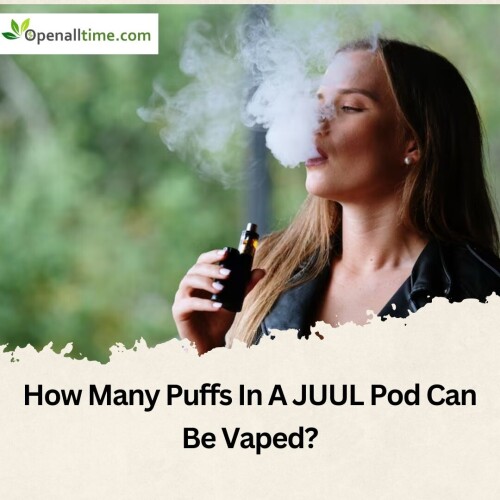 If you're wondering about the puff count, How Many Puffs in a Juul Pod," it typically ranges from 200 to 300 puffs. The actual number can vary based on factors such as inhalation duration, frequency of usage, and device maintenance. Knowing the approximate puff count helps users gauge their pod lifespan and manage their vaping needs effectively.
Read More:https://www.openalltime.com/blog/how-many-puffs-in-a-juul-pod-can-be-vaped/