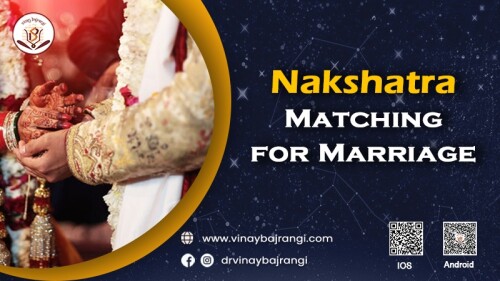 Dr. Vinay Bajrangi is a highly experienced astrologer who has been practicing for over 20 years. He specializes in Nakshatra matching for marriage, which is a Vedic astrology technique that can be used to predict the compatibility of two people. For more info visit: https://www.vinaybajrangi.com/marriage-astrology/kundli-matching-horoscopes-matching-for-marriage.php