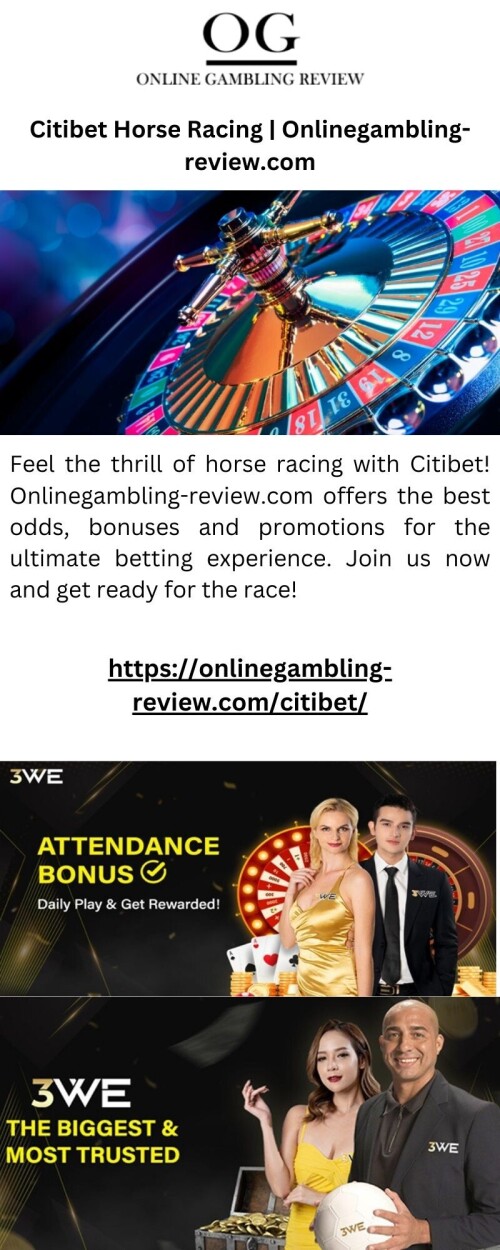 Feel the thrill of horse racing with Citibet! Onlinegambling-review.com offers the best odds, bonuses and promotions for the ultimate betting experience. Join us now and get ready for the race!

https://onlinegambling-review.com/citibet/