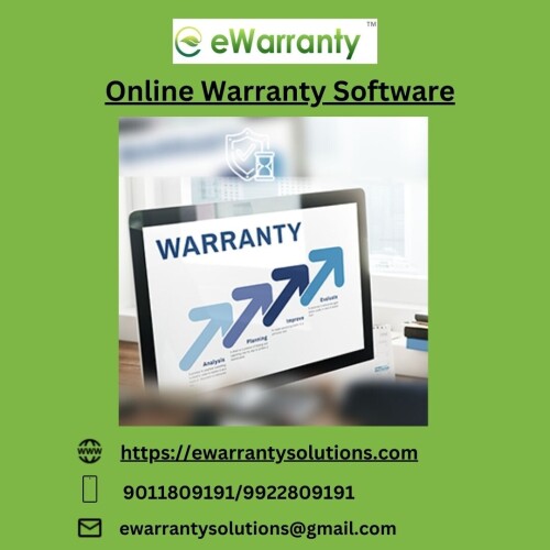 eWarranty solution provides Online Warranty Software for your all product and all type of appliances. Warranty Management Software helps to reduce paper work. 
eWarranty provide Technology, Consulting and Other solutions for your Business.


View more at: http://ewarrantysolutions.com/