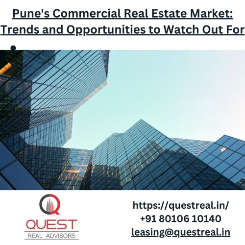 Pune's commercial real estate market is rapidly evolving, and there are plenty of opportunities for investors and developers. In this blog, we explore the latest trends and developments in Pune's commercial real estate market.
Click here to know more: https://questreal.in/pune's-commercial-real-estate-market-trends-and-opportunities-to-watch-out-for.php