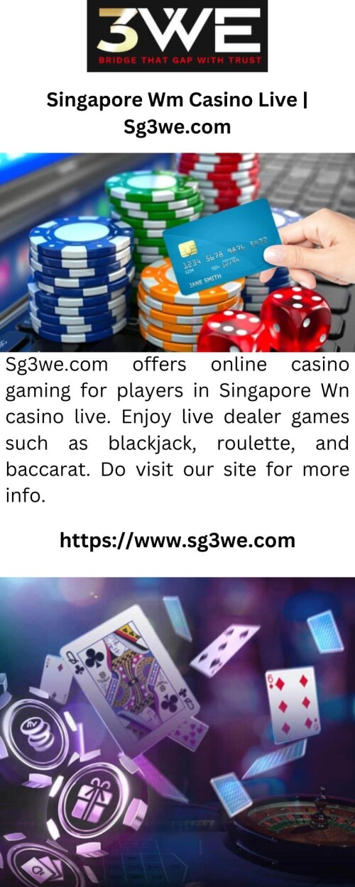 Sg3we.com offers online casino gaming for players in Singapore Wn casino live. Enjoy live dealer games such as blackjack, roulette, and baccarat. Do visit our site for more info.



https://www.sg3we.com/live-casino