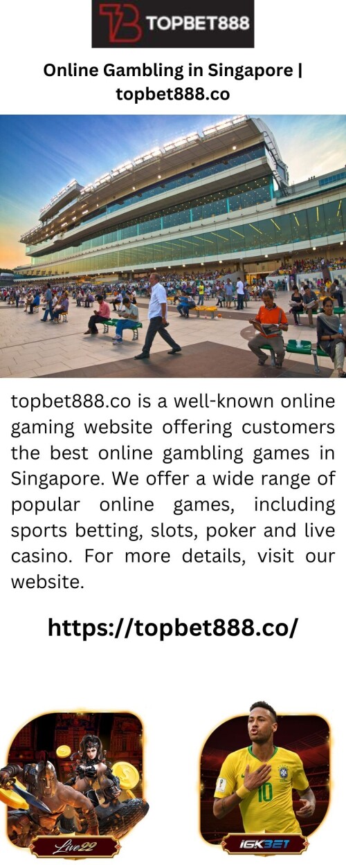 Topbet888 is a professional online betting game provider. With many years of experience, we offer the best odds and the most enjoyable online games. Please visit our website for more details.

https://topbet888.co/