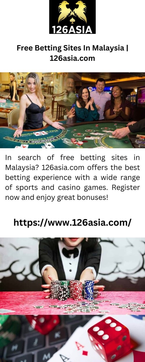 In search of free betting sites in Malaysia? 126asia.com offers the best betting experience with a wide range of sports and casino games. Register now and enjoy great bonuses!


https://www.126asia.com/