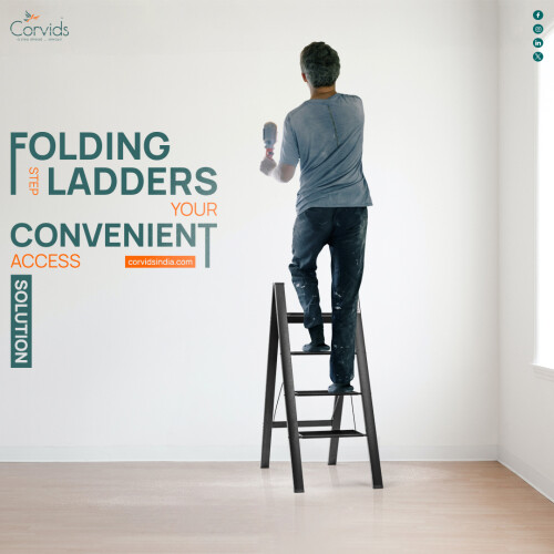 Folding Step Ladder - Your Convenient Access Solution 

Order Now: https://www.corvidsindia.com/collections/step-ladders