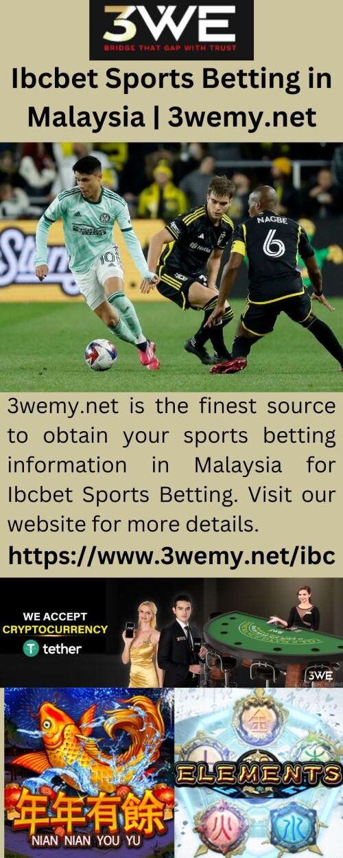 3wemy.net is the finest source to obtain your sports betting information in Malaysia for Ibcbet Sports Betting. Visit our website for more details.

https://www.3wemy.net/ibc