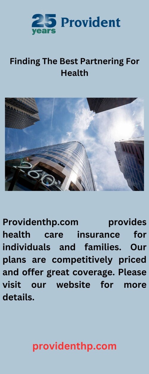 Providenthp.com provides health care insurance for individuals and families. Our plans are competitively priced and offer great coverage. Please visit our website for more details.

https://www.providenthp.com/services/mergers-and-acquisitions/
