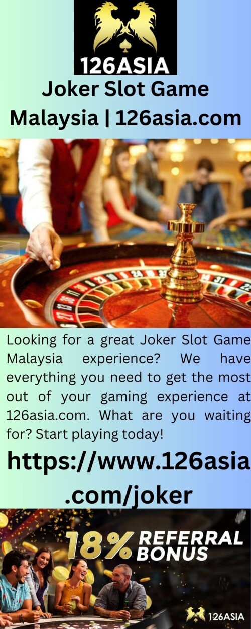 Looking for a great Joker Slot Game Malaysia experience? We have everything you need to get the most out of your gaming experience at 126asia.com. What are you waiting for? Start playing today!


https://www.126asia.com/joker