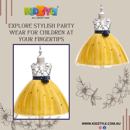 Shop the latest collection of kids' party dresses from Kidztyle.com.au and make your little one look and feel special. With our unique designs and quality fabrics, your child will be the star of the show!

https://www.kidztyle.com.au/product/embroidery-kids-party-dress/
