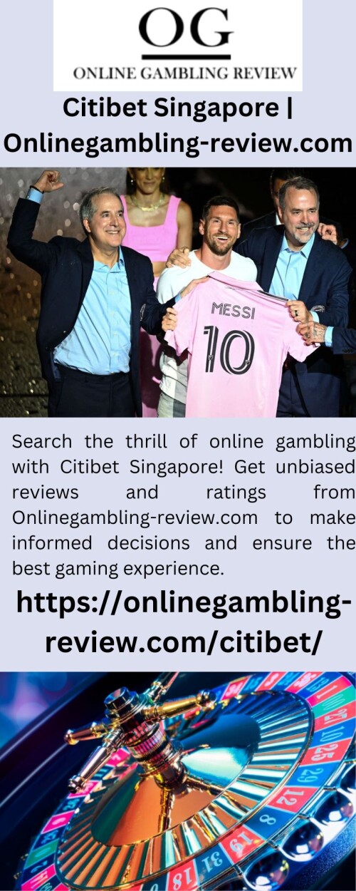 Search the thrill of online gambling with Citibet Singapore! Get unbiased reviews and ratings from Onlinegambling-review.com to make informed decisions and ensure the best gaming experience.

https://onlinegambling-review.com/citibet/