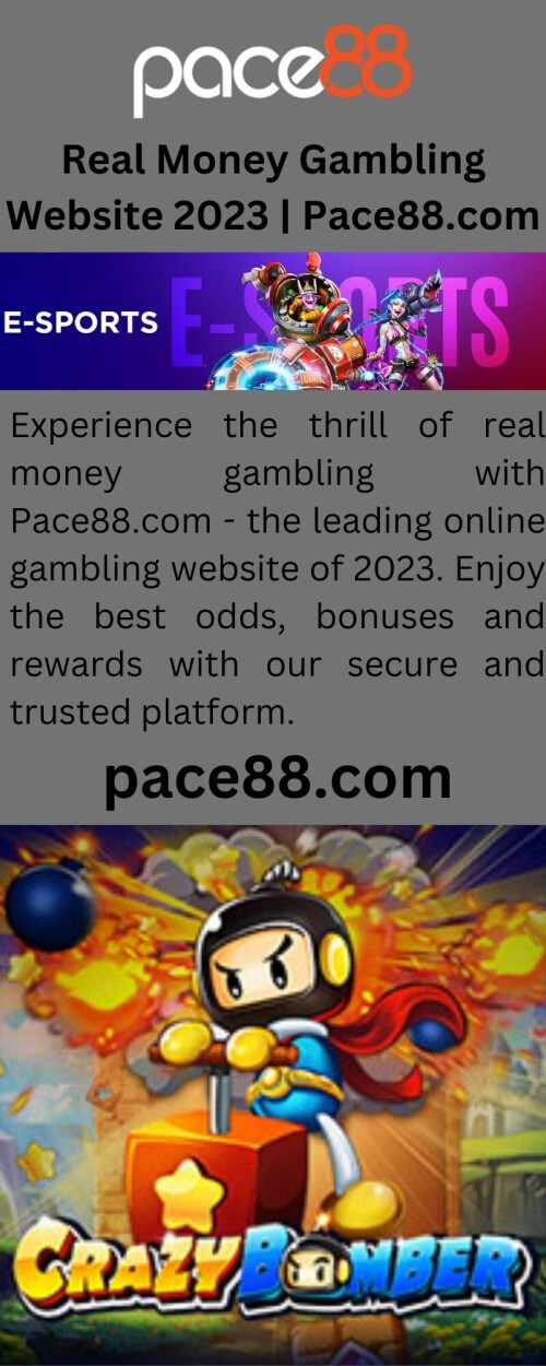 Experience the thrill of real money gambling with Pace88.com - the leading online gambling website of 2023. Enjoy the best odds, bonuses and rewards with our secure and trusted platform.

https://www.pace88.com/