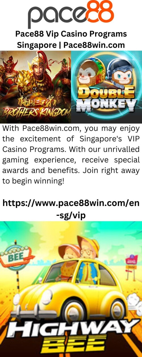 With Pace88win.com, you may enjoy the excitement of Singapore's VIP Casino Programs. With our unrivalled gaming experience, receive special awards and benefits. Join right away to begin winning!

https://www.pace88win.com/en-sg/vip