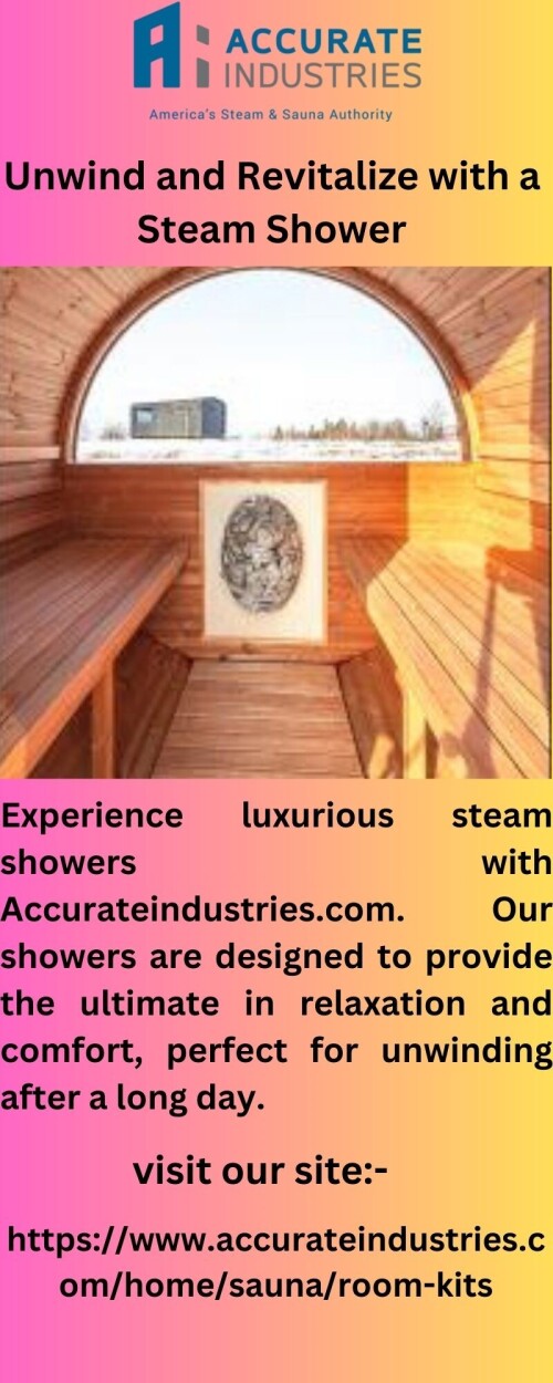 Relax and rejuvenate with Accurateindustries.com steam showers! Our top-of-the-line designs provide a luxurious spa experience right in your own home. Experience the ultimate in relaxation and luxury today!


https://www.accurateindustries.com/about-thermasol