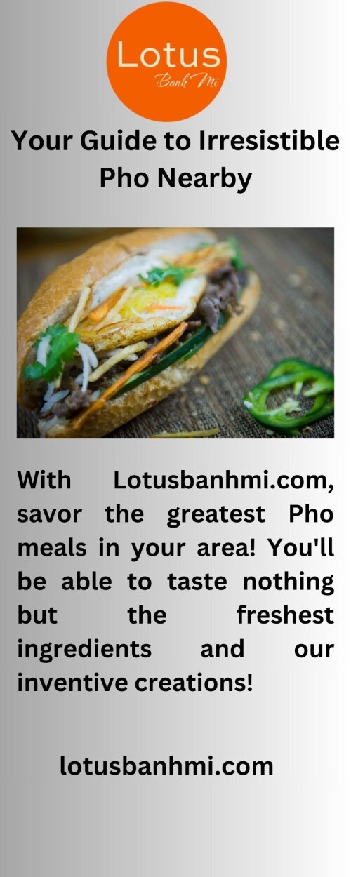 Experience the flavors of Washington with Lotusbanhmi.com. Enjoy a unique menu of delicious dishes from the comfort of your own home. Our fresh ingredients and passionate chefs will make your taste buds sing!

https://lotusbanhmi.com/washington-location-menu/