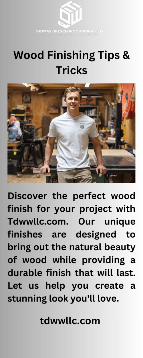 Discover the beauty of woodworking with Tdwwllc.com! Our brand offers quality tools and materials to bring your creative vision to life. Get inspired and start crafting today!

https://www.tdwwllc.com/blogs/