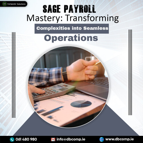 DB Computer offers Sage Payroll solutions, providing businesses with comprehensive and efficient payroll management. Streamline your payroll processes with this advanced software, ensuring accuracy, compliance, and time savings for enhanced financial control.

https://www.dbcomp.ie/sage-payroll/