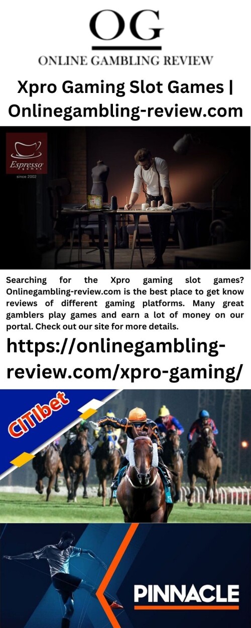 Searching for the Xpro gaming slot games? Onlinegambling-review.com is the best place to get know reviews of different gaming platforms. Many great gamblers play games and earn a lot of money on our portal. Check out our site for more details.

https://onlinegambling-review.com/xpro-gaming/