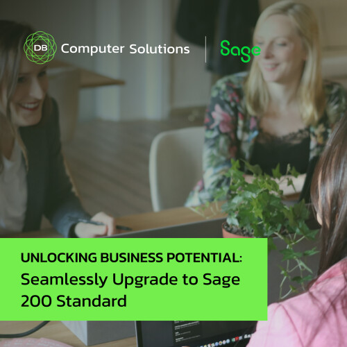 Upgrade seamlessly from Sage 50 to Sage 200 Standard with DB Computer Solutions:

➡️ Fully Cloud-Enabled: Empower your team with agility and insight.
➡️ Tailored for Growth: Ideal for 30-50 employees, scalable to 200 users.
➡️ Anytime, Anywhere Access: Download on PC, laptop, or tablet.
➡️ Security & Peace of Mind: Cloud storage for backup and data security.
➡️ Seamless Migration: Effortless transition, personalised guidance.

Find out more here  https://www.dbcomp.ie/sage-200-standard/

Why not discover the benefits of Sage 200 Standard with our 30-Day free trial?

Get in touch with us at 061 480980 or email us at info@dbcomp.ie.