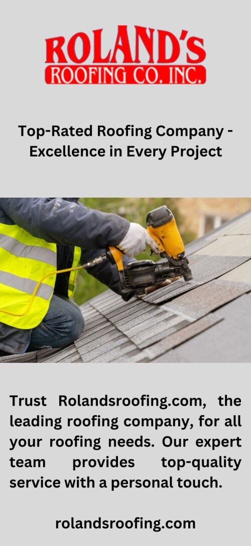 Trust Rolandsroofing.com, the leading roofing company, for all your roofing needs. Our expert team provides top-quality service with a personal touch.

https://rolandsroofing.com/