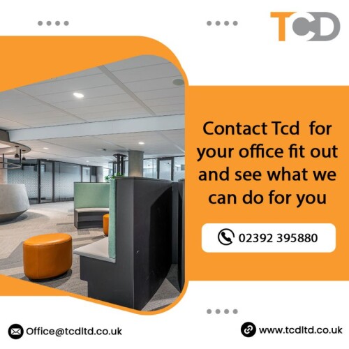 Transform your space in Southampton with TCD Fit-Out – your premier destination for exceptional fit-out services. Our expert team specializes in crafting customized solutions for both commercial and residential spaces, ensuring a perfect blend of innovation and quality craftsmanship. With a commitment to timely project delivery, TCD Fit-Out is dedicated to bringing your vision to life. Explore our portfolio and embark on your fit-out journey with us. Visit tcdltd.co.uk to discover how TCD Fit-Out can elevate your space in Southampton. Experience excellence in fit-out services with TCD Fit-Out.