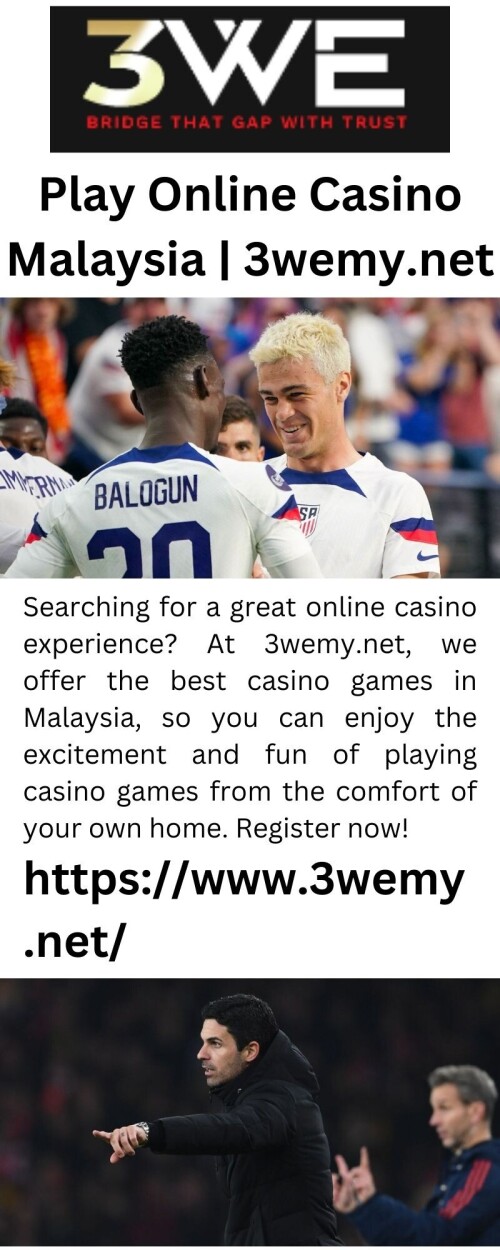 Searching for a great online casino experience? At 3wemy.net, we offer the best casino games in Malaysia, so you can enjoy the excitement and fun of playing casino games from the comfort of your own home. Register now!

https://www.3wemy.net/