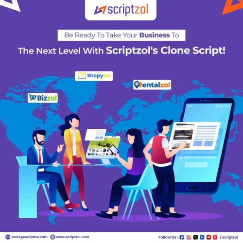 We do world class clone scripts of all major business models like Flipkart, eBay, Amazon, Airbnb, Uber, UberEats, Justdial, GoJek and much more. We keep on updating our exciting products and create new products based on trends. Build your online platform with ease using our comprehensive Clone Scripts. Harness the power of tried-and-tested models for popular clone scripts.

Our Trending Popular Clone Scripts

Bizzol - Amazon Clone Script
Shopyzol - Flipkart Clone Script
Rentalzol - Airbnb Clone Script

Visit Our Trending Clone Scripts - https://www.scriptzol.com/clone-script